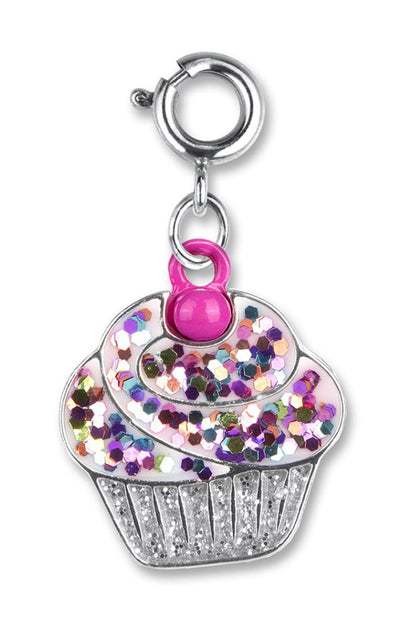 Glitter Cupcake Charm