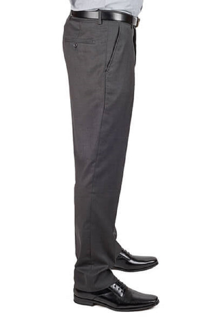 Gray Slim Fit Dress Pants