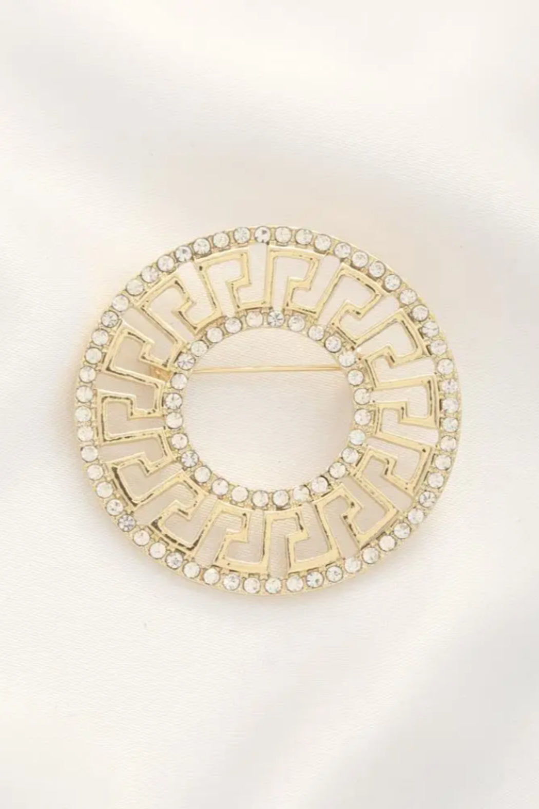 Greek Pattern Brooch