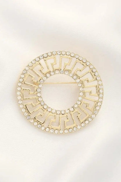 Greek Pattern Brooch