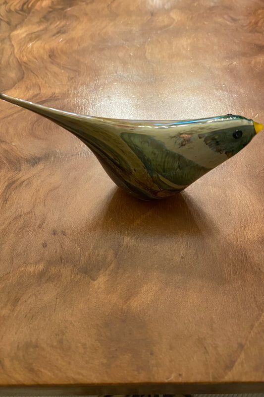 Murano Glass Green Bird