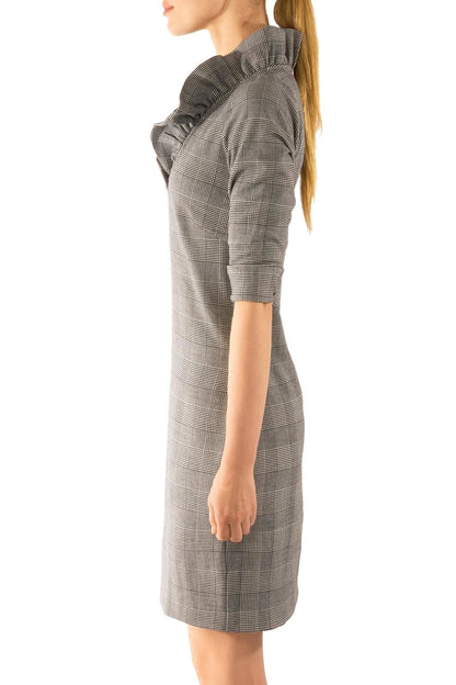 Ruffneck Jersey Dress