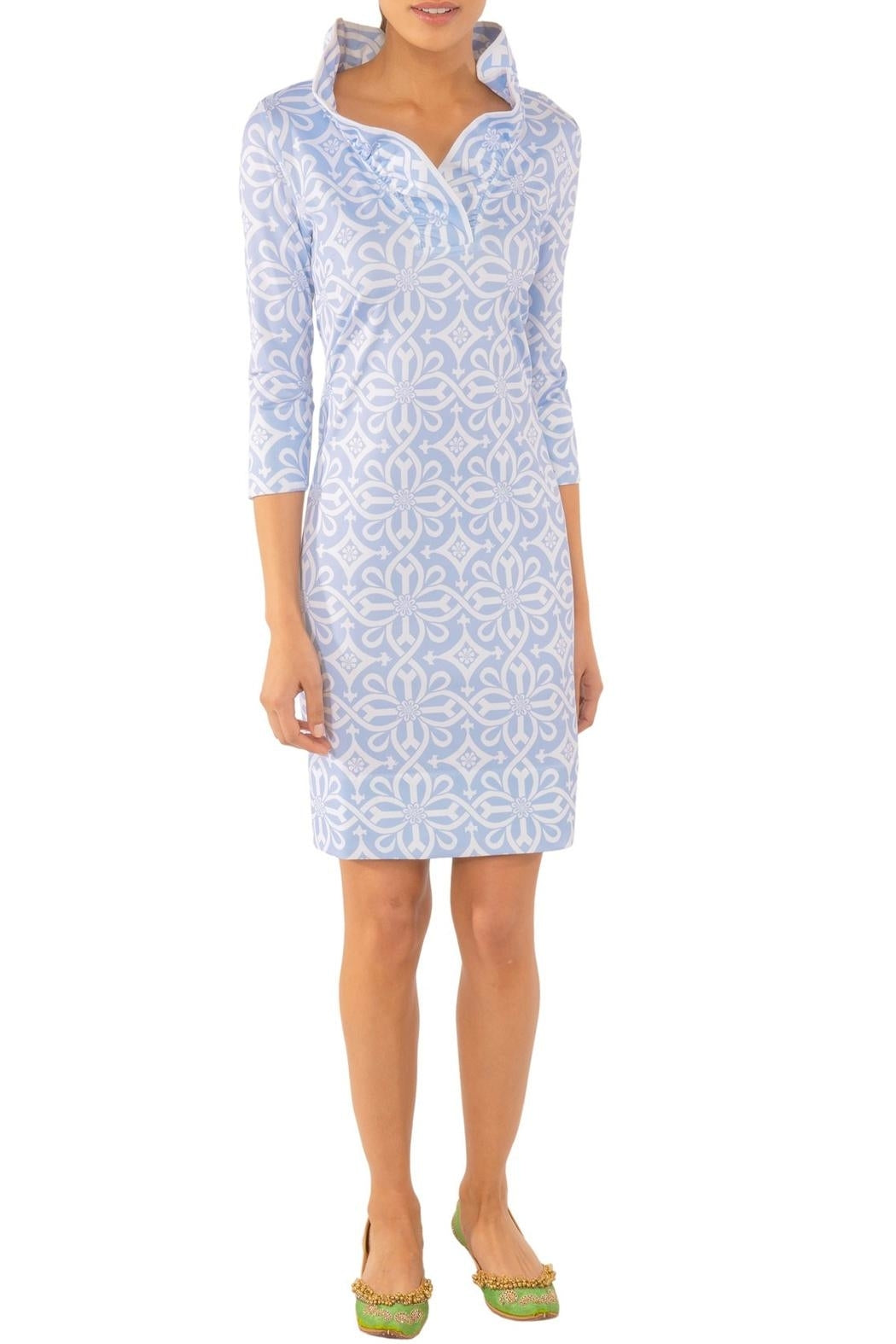 Ruffneck Jersey Dress