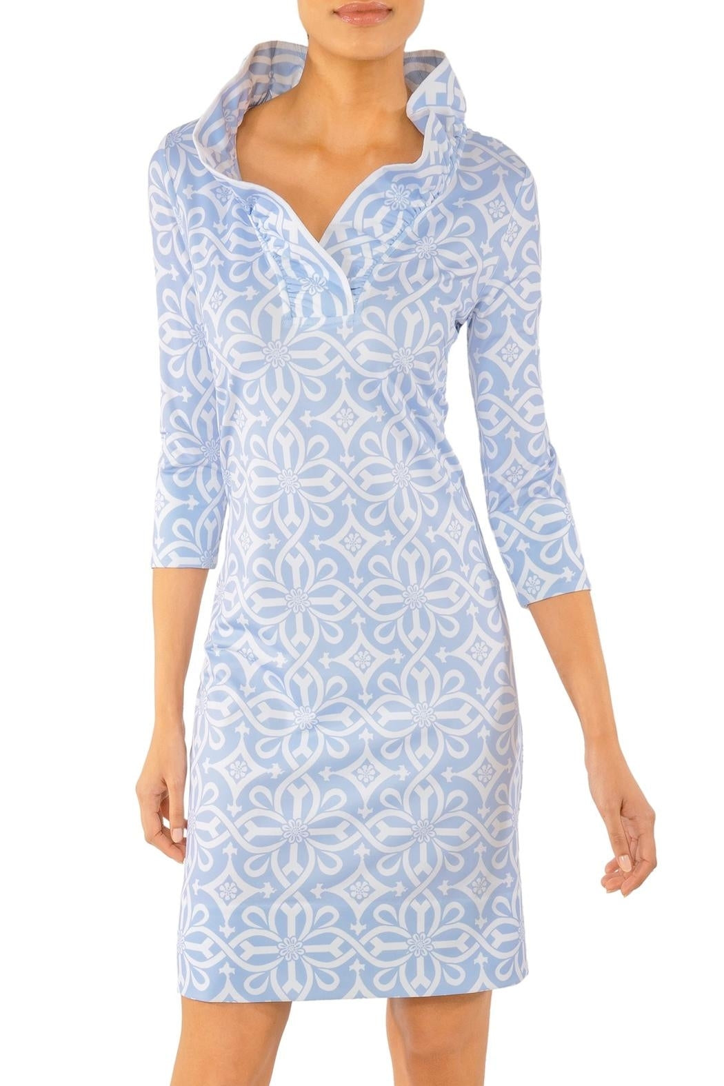 Ruffneck Jersey Dress