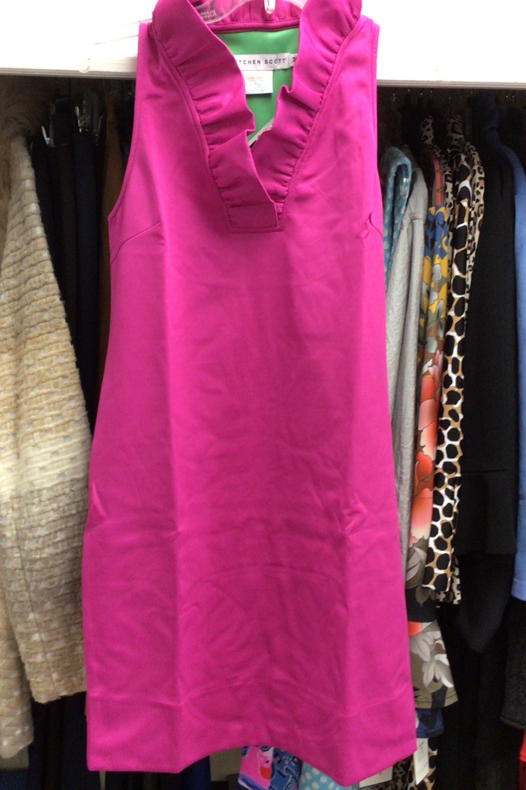 Ruffneck Jersey Dress