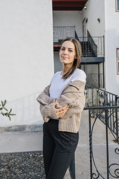 Hand Knit, Natural Dyed, Merino Wool Sweater.