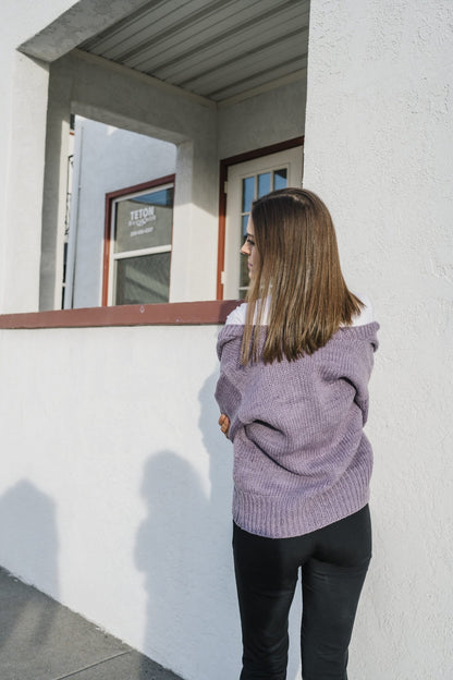 Hand Knit, Natural Dyed, Merino Wool Sweater.