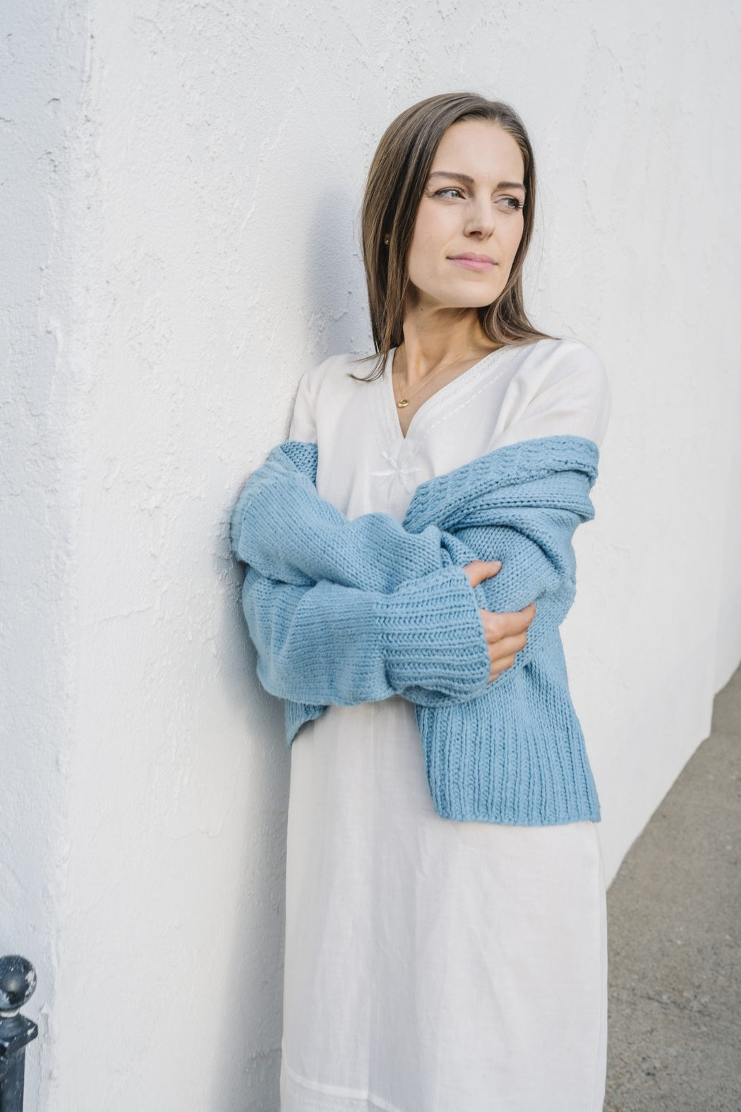 Hand Knit, Natural Dyed, Merino Wool Sweater.