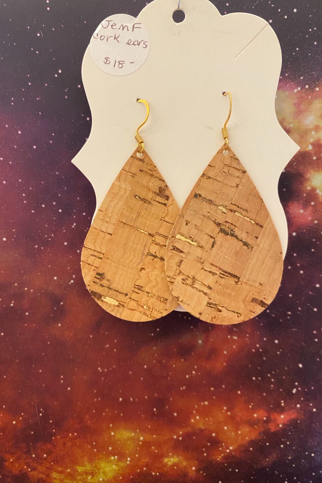 Handmade Felt Teardrop Earrings