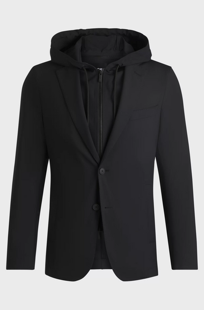 Boss Slim-Fit Jacket with Removable Hooded Inner