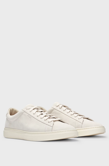 Boss Suede Trainers with Rubber Outsole