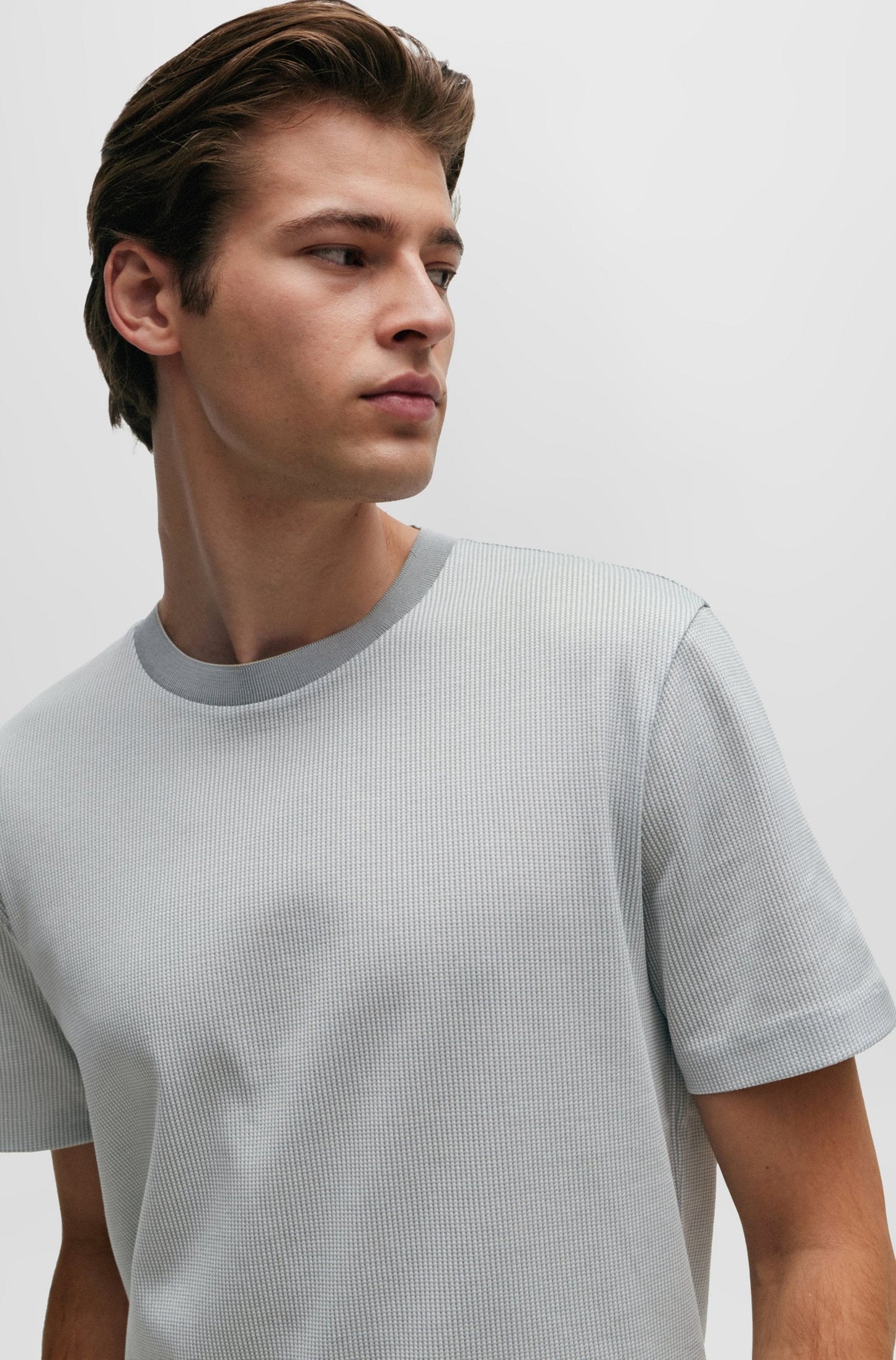 BOSS Cotton T-shirt With Mercerized Finish