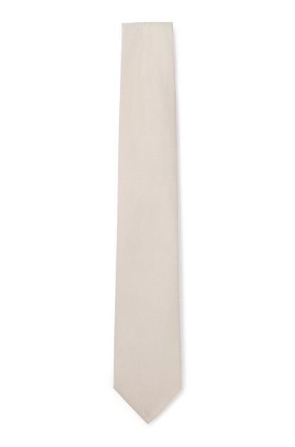 Boss Micro-Pattern Jaquard Tie with Silk