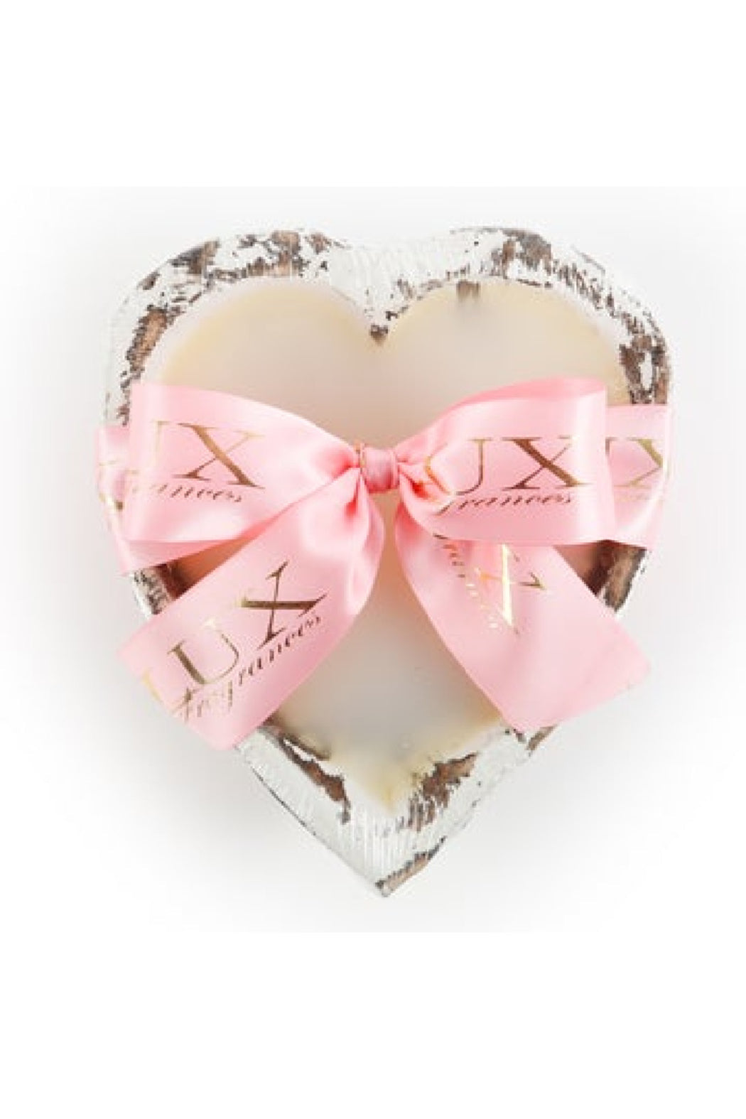 HEART SHAPED DOUGH BOWL CANDLE