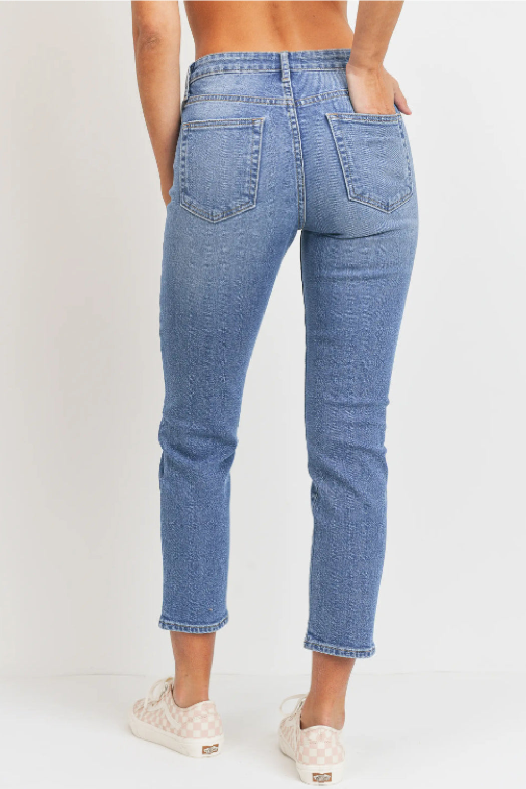 Hem Detail Slim Straight