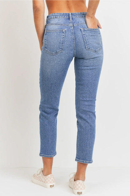 Hem Detail Slim Straight