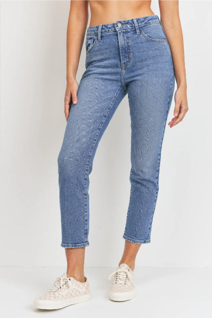 Hem Detail Slim Straight