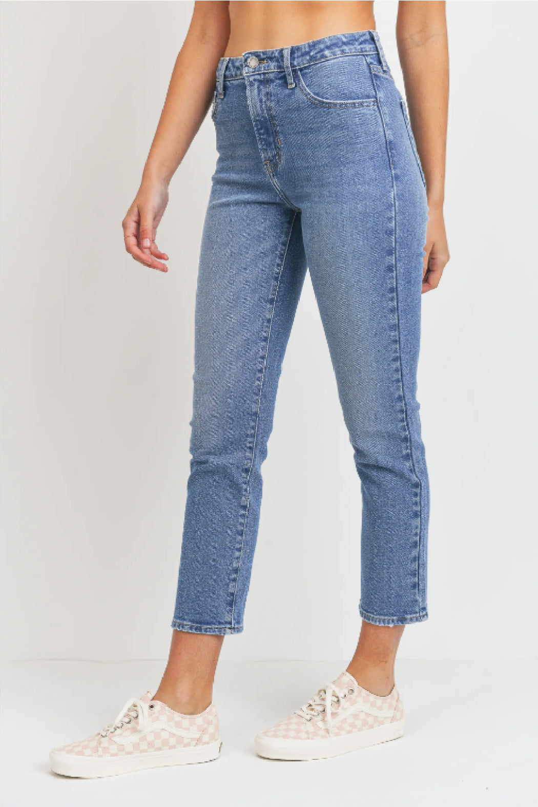 Hem Detail Slim Straight