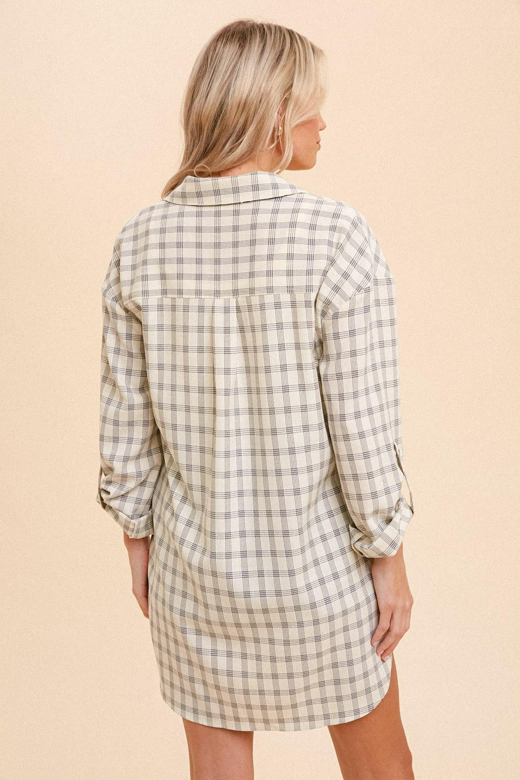 Cream Plaid Shirt