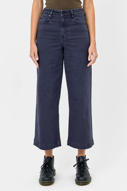 Nori High Rise Wide Leg Carbon Jean