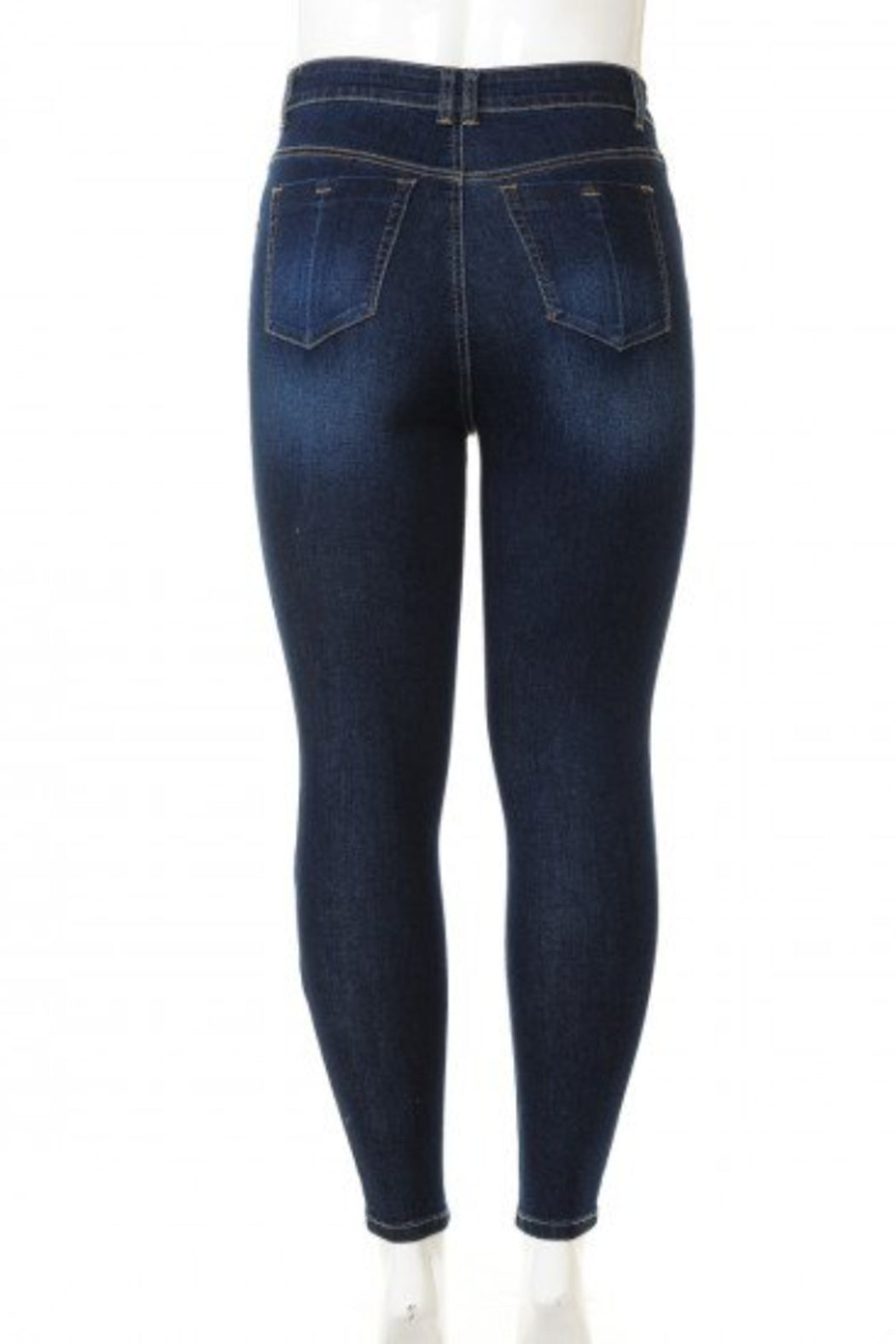 HIGH RISE 5-POCKET SKINNY WITH DESTRUCTION (STYLE 90146)