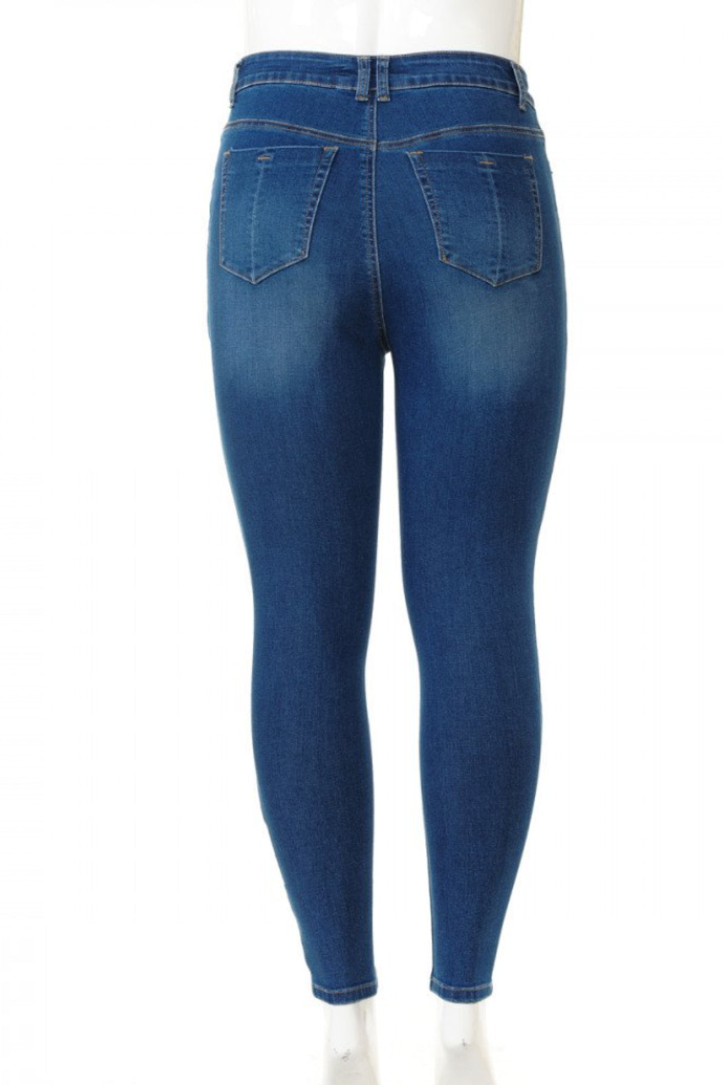 HIGH RISE 5-POCKET SKINNY WITH DESTRUCTION (STYLE 90146B)
