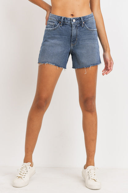High Rise Scissor Cut Short