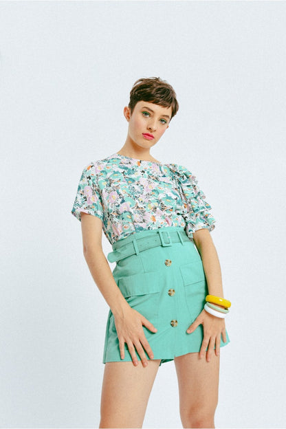 HIGH WAISTED UTILITY SKORT