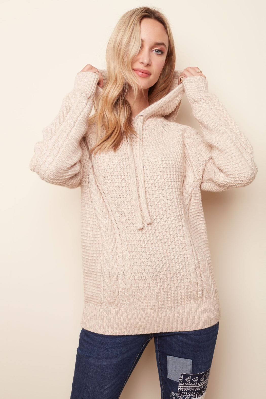 Hooded Raglan Sweater
