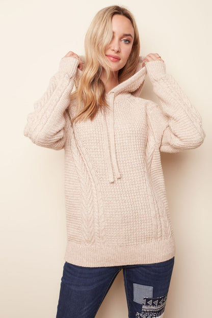 Hooded Raglan Sweater