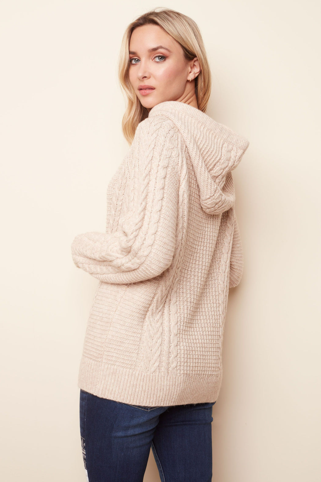 Hooded Raglan Sweater
