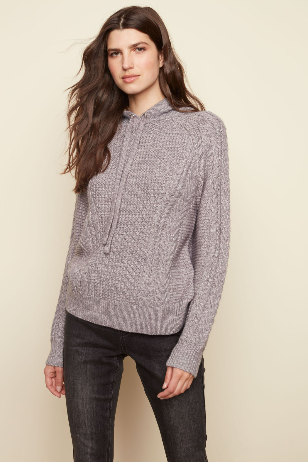 Hooded Raglan Sweater