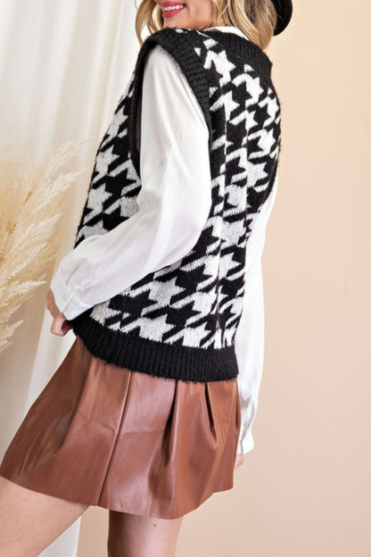 Houndstouth Honey vest