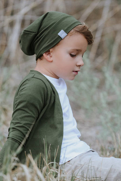 Hunter Green Kids Beanie