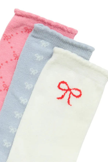 Bow Sock 3 Pack