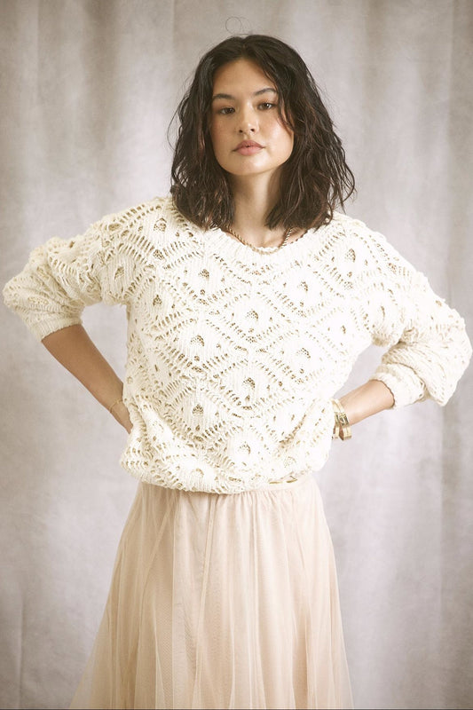 Custard Knit Sweater