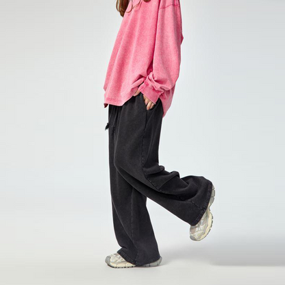 ESSNTIAL ELEMNTS Unisex 360G Acid Wash Wide Pants