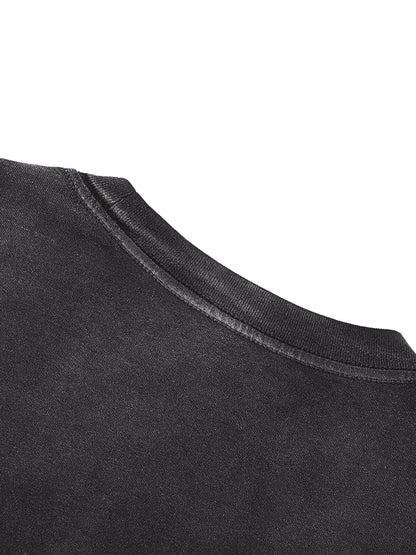 ESSNTIAL ELEMNTS Unisex 270G Gradient Washed VT LS Tee