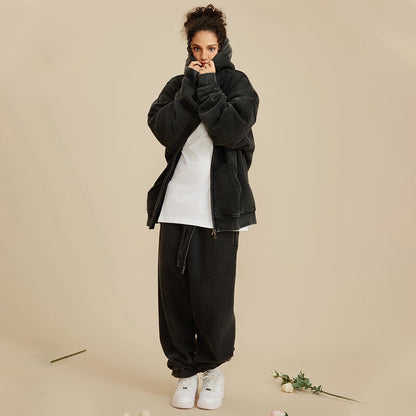 ESSNTIAL ELEMNTS Unisex 360G Snow Wash Fleece Hoodie