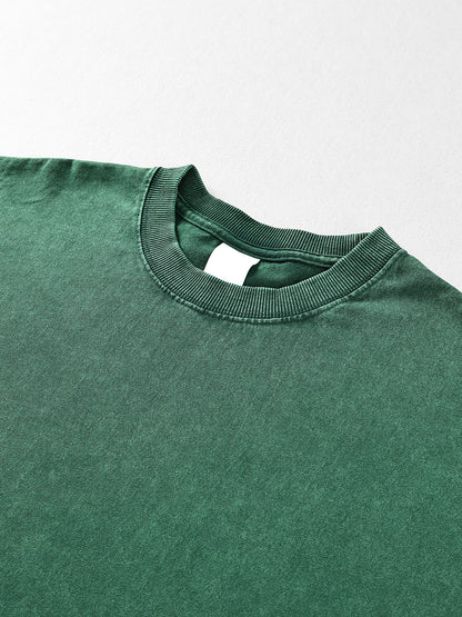 ESSNTIAL ELEMNTS Unisex 250G Acid Wash OS LS Tee