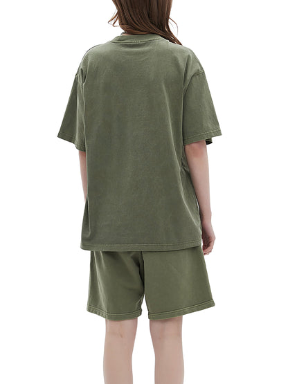 ESSNTIAL ELEMNTS Unisex DS Vintage Stone Wash Tee