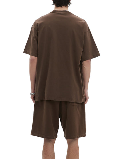 ESSNTIAL ELEMNTS Unisex DS Vintage Stone Wash Tee