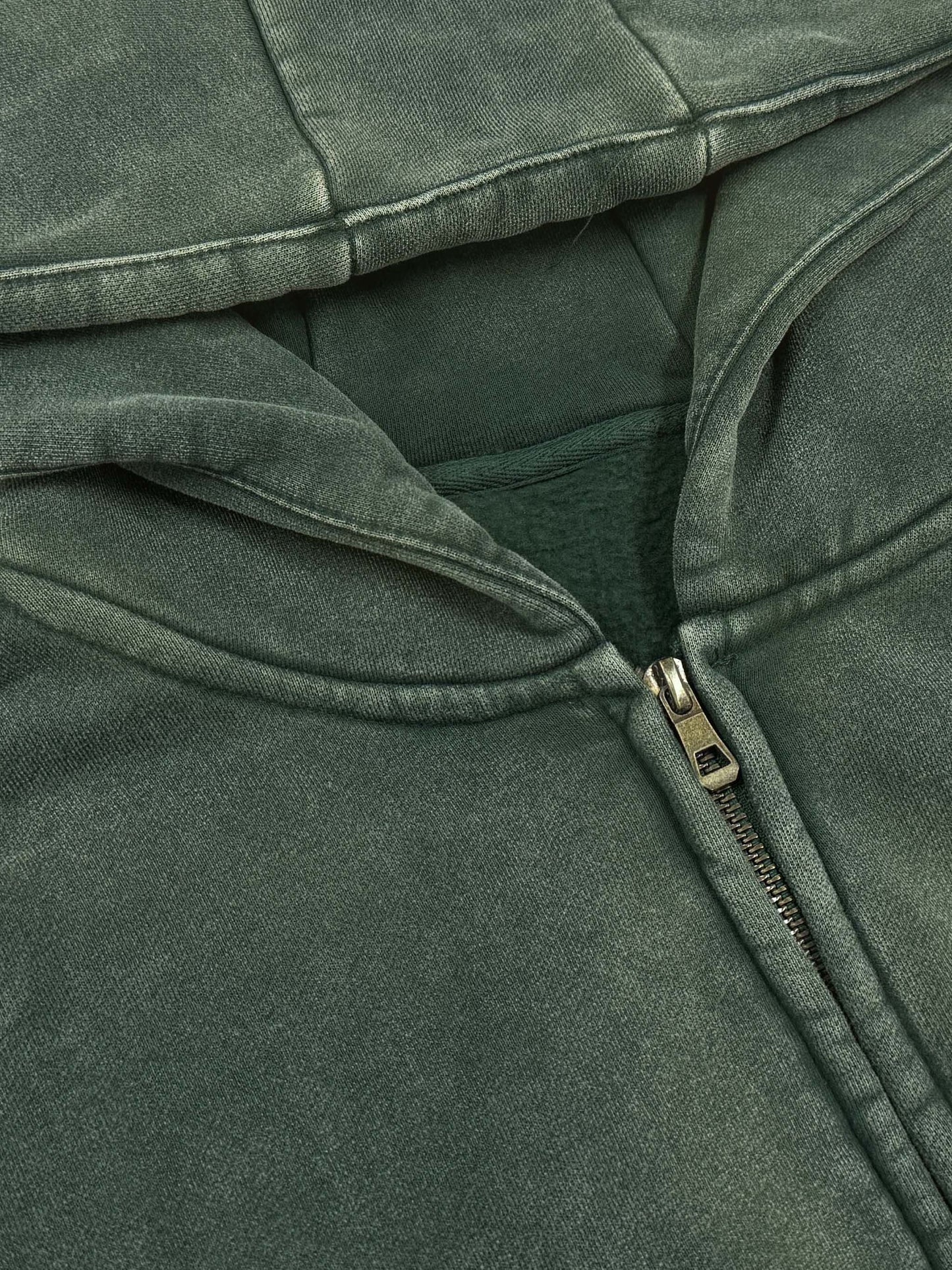 ESSNTIAL ELEMNTS Unisex 360G Snow Washed Zipped Hoodie