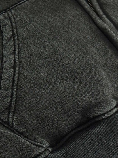 ESSNTIAL ELEMNTS Unisex 360G Snow Washed Zipped Hoodie