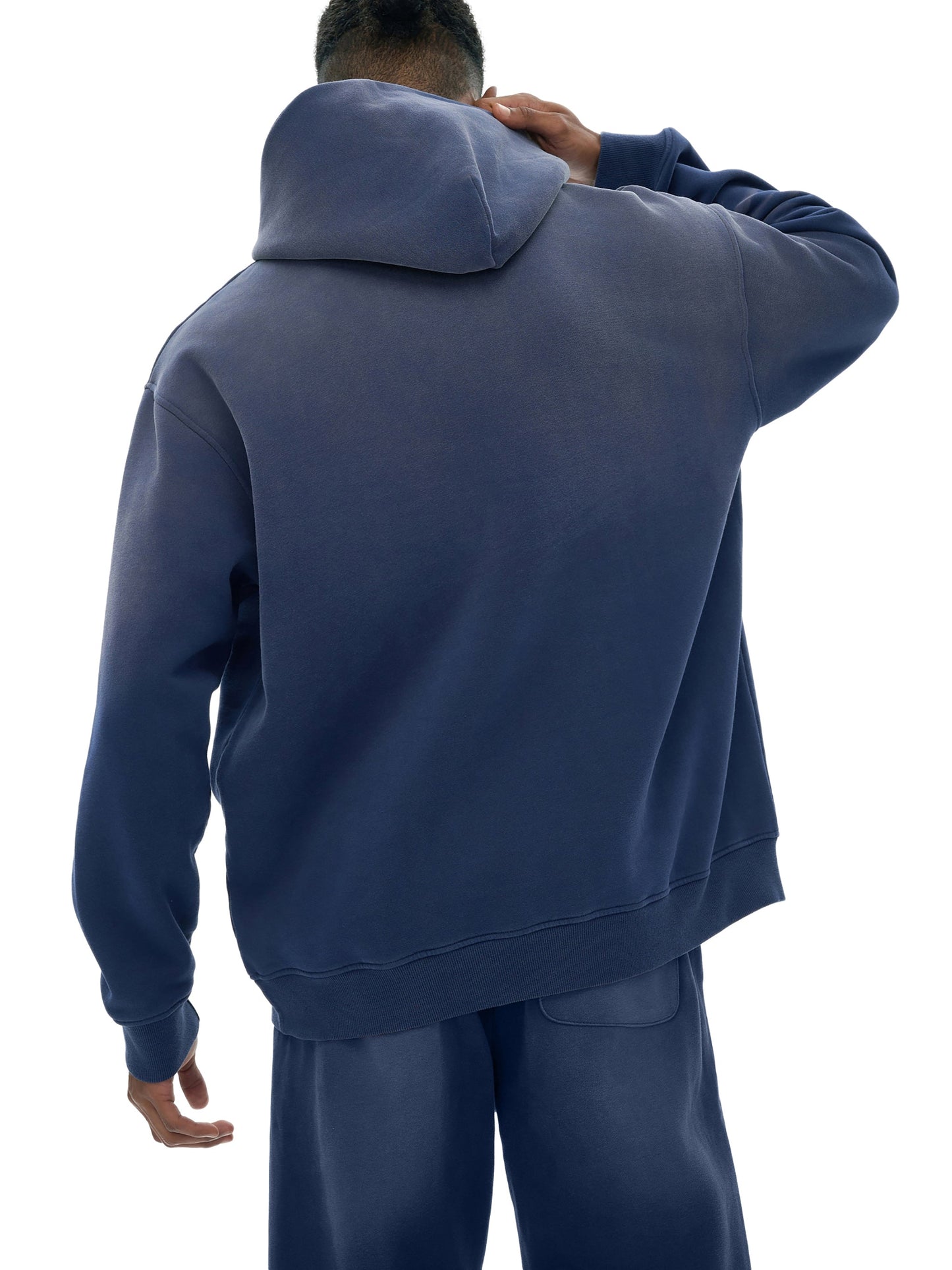 ESSNTIAL ELEMNTS Unisex 375G Faded Wash Fleece Hoodie