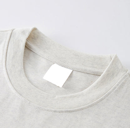 ESSNTIAL ELEMNTS Unisex 425G HW Solid Color Loose Tee