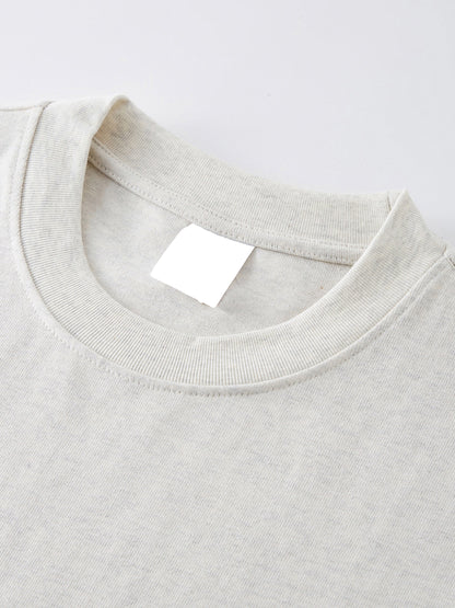 ESSNTIAL ELEMNTS Unisex 425G HW Solid Color Loose Tee