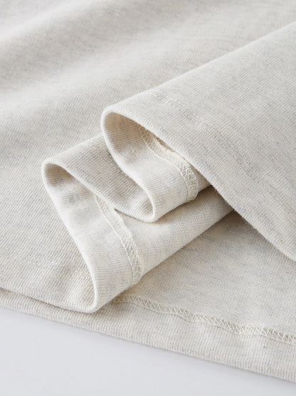 ESSNTIAL ELEMNTS Unisex 425G HW Solid Color Loose Tee