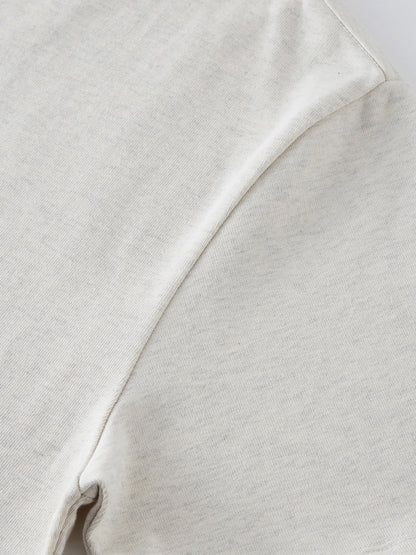 ESSNTIAL ELEMNTS Unisex 425G HW Solid Color Loose Tee
