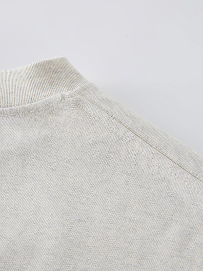 ESSNTIAL ELEMNTS Unisex 425G HW Solid Color Loose Tee